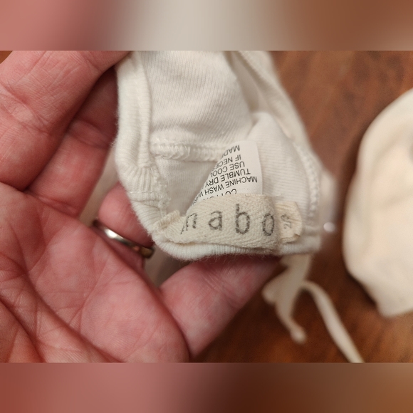 Cream Baby Bonnet Set 2/3 year - Picture 2 of 3